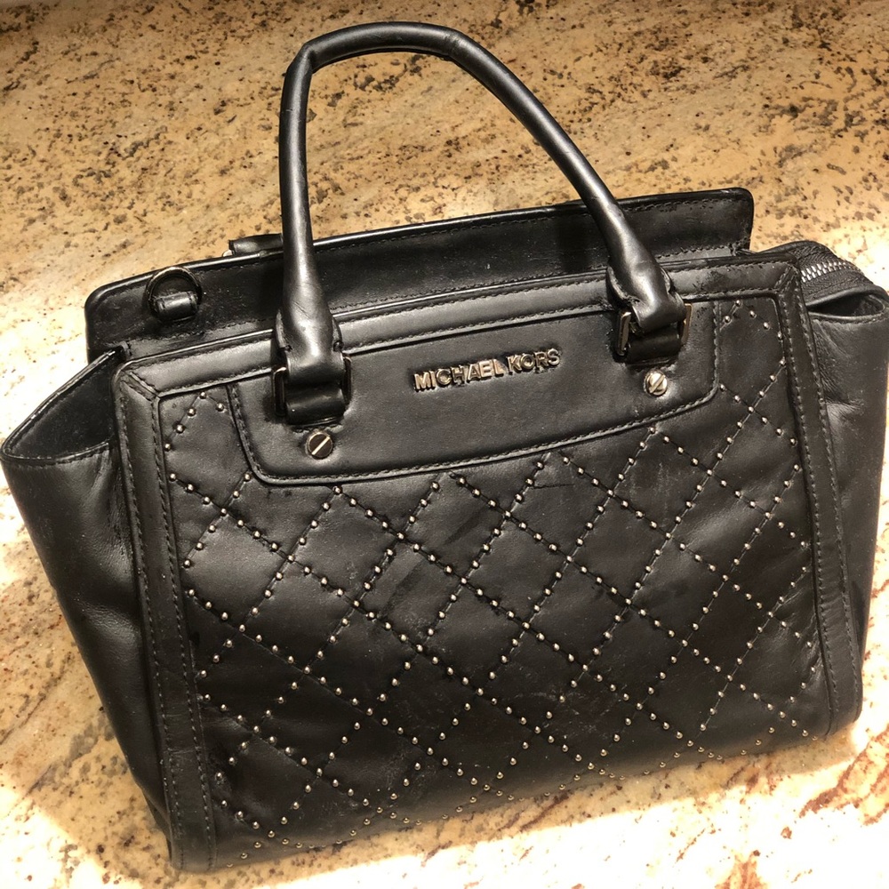 Michael Kors Black Leather Women's Bag - Luxury
